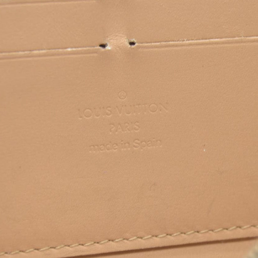 $840 Louis Vuitton Monogram Vernis Zippy Zip Around Long Wallet CA0036