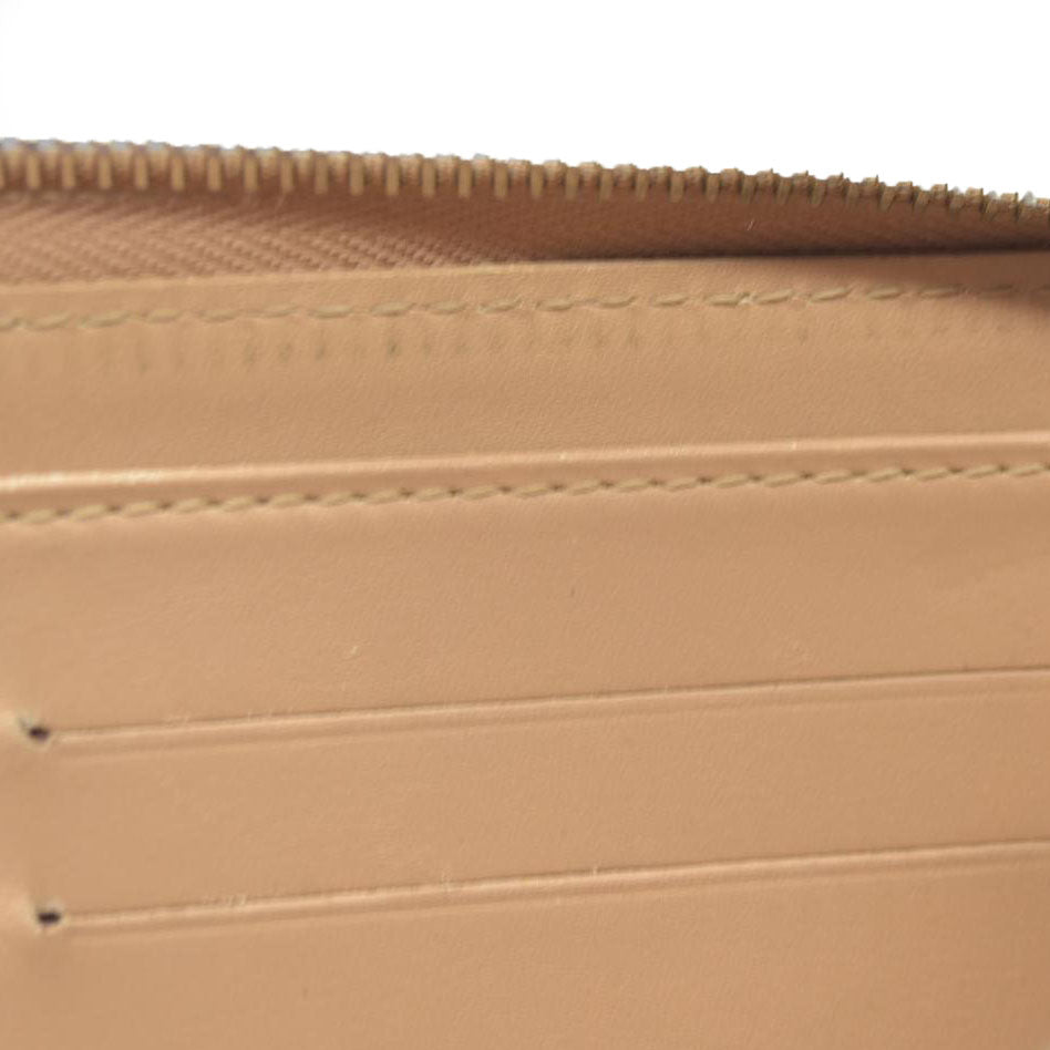 $840 Louis Vuitton Monogram Vernis Zippy Zip Around Long Wallet CA0036