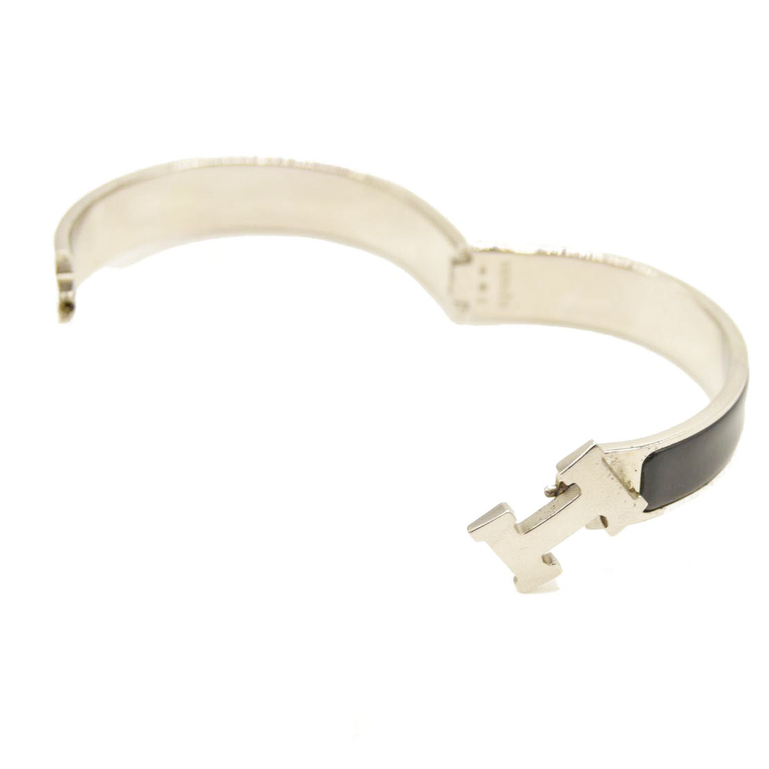 Hermès Black Enamel Wide Clic Clac Pm Bracelet