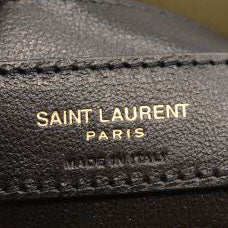 NEW Saint Laurent College Medium Chain Bag in Quilted Suede Loden Green