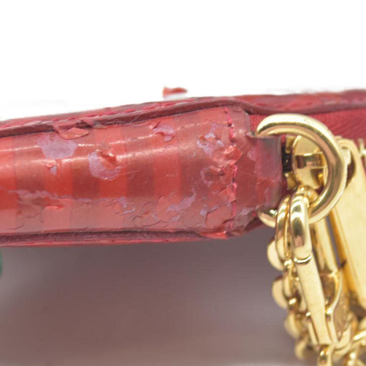 $490 Louis Vuitton  Vernis Rayures Coeur Heart Coin Purse TS4187