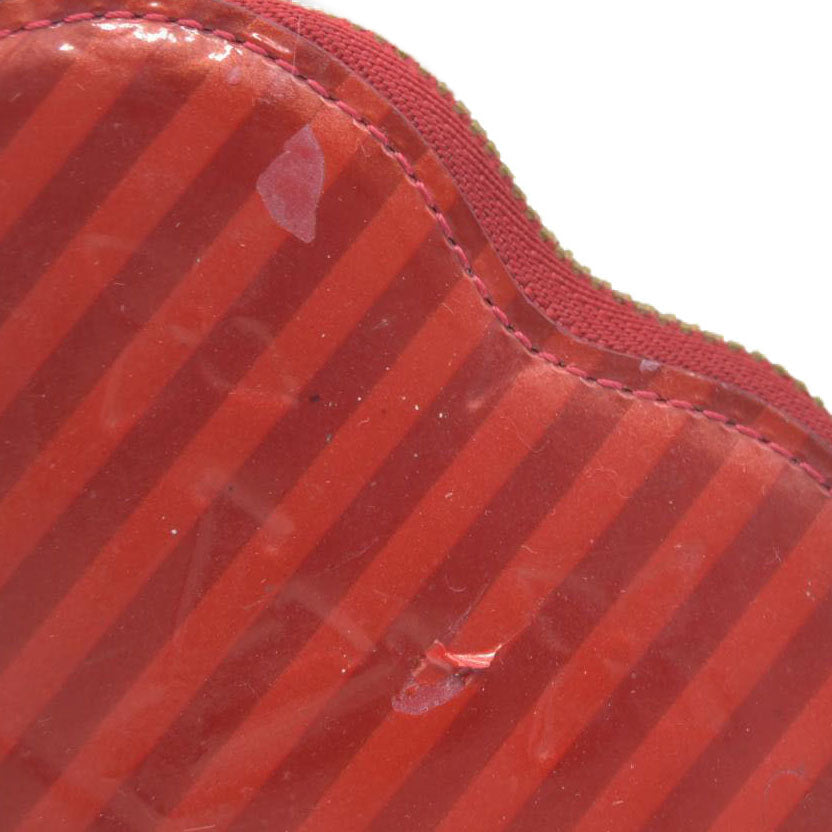 $490 Louis Vuitton  Vernis Rayures Coeur Heart Coin Purse TS4187