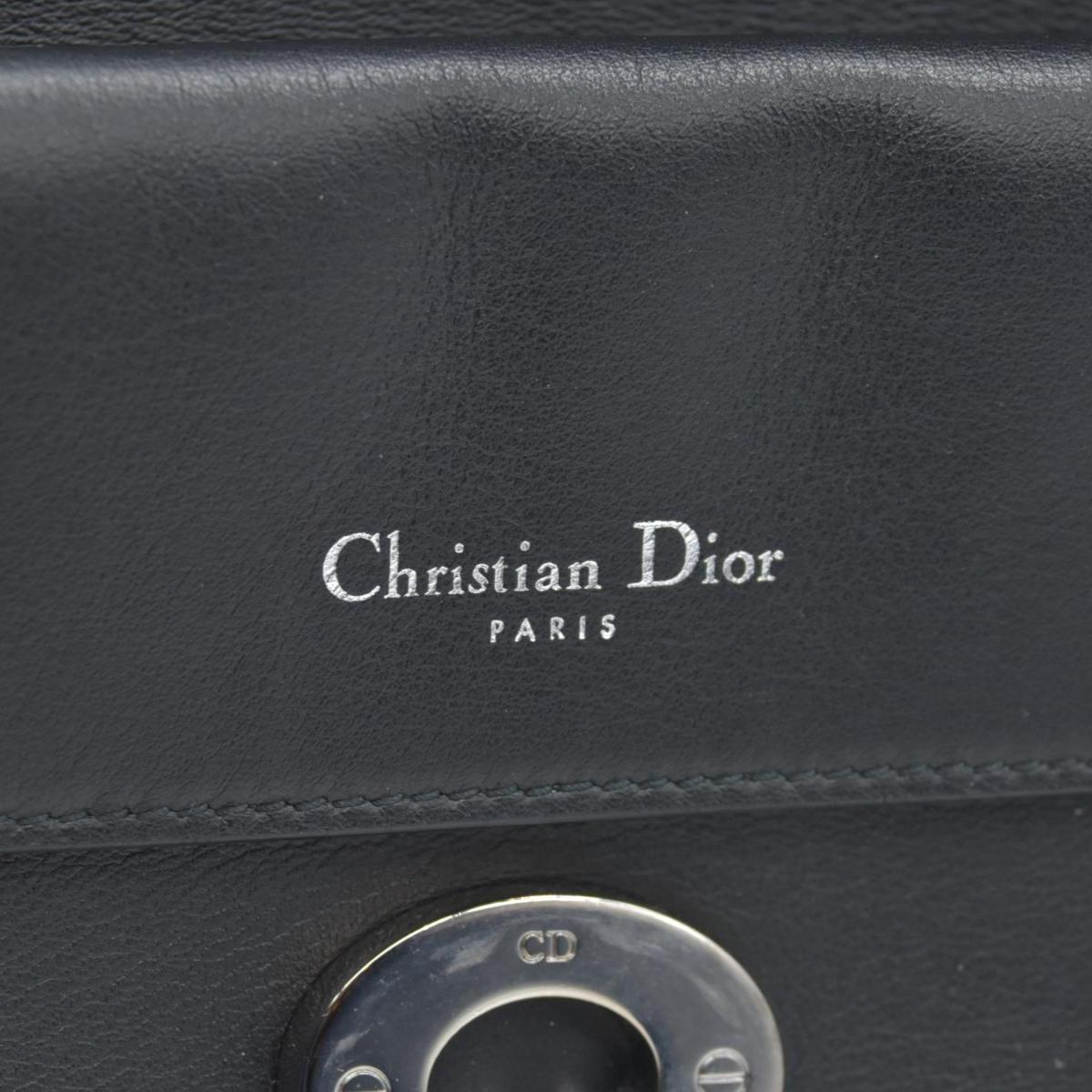 $6100 Christian Dior Smooth Calfskin Small Bi-Color Be Dior Flap Black Pink CONSIGNMET
