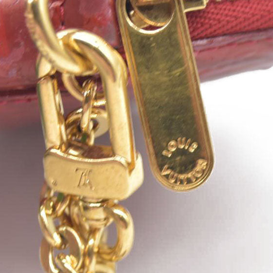 $490 Louis Vuitton  Vernis Rayures Coeur Heart Coin Purse TS4187