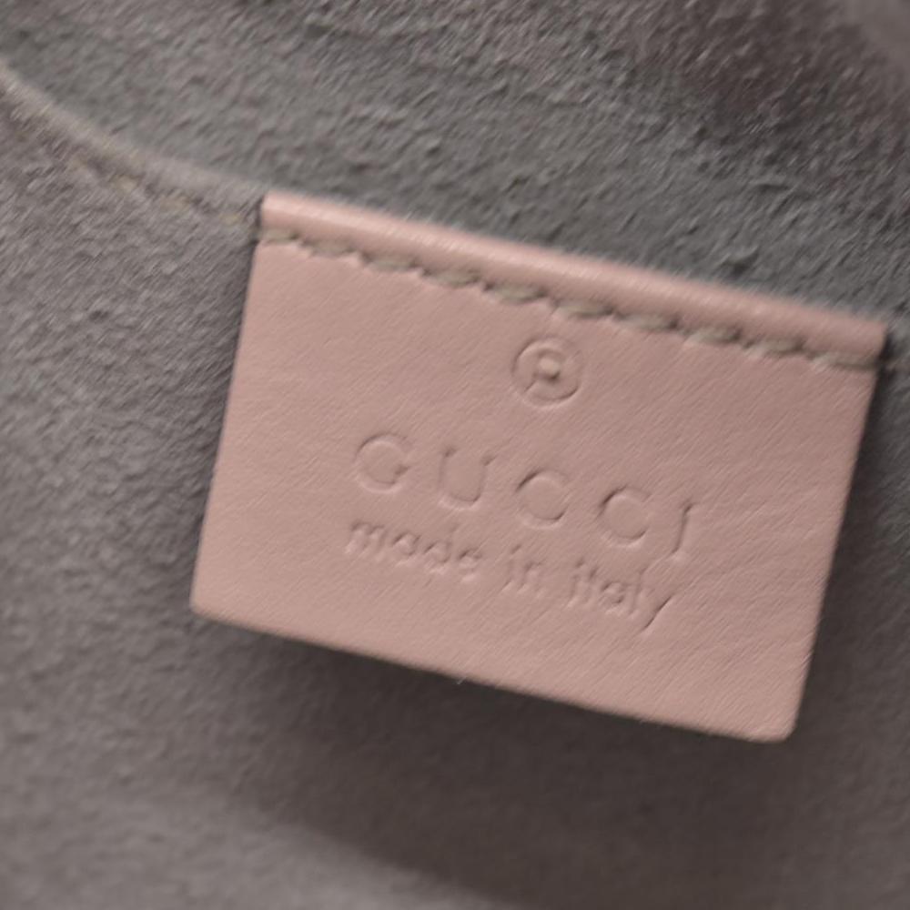 $1950 Gucci Calfskin Matelasse Small GG Marmont Chain Shoulder Bag Perfect Pink