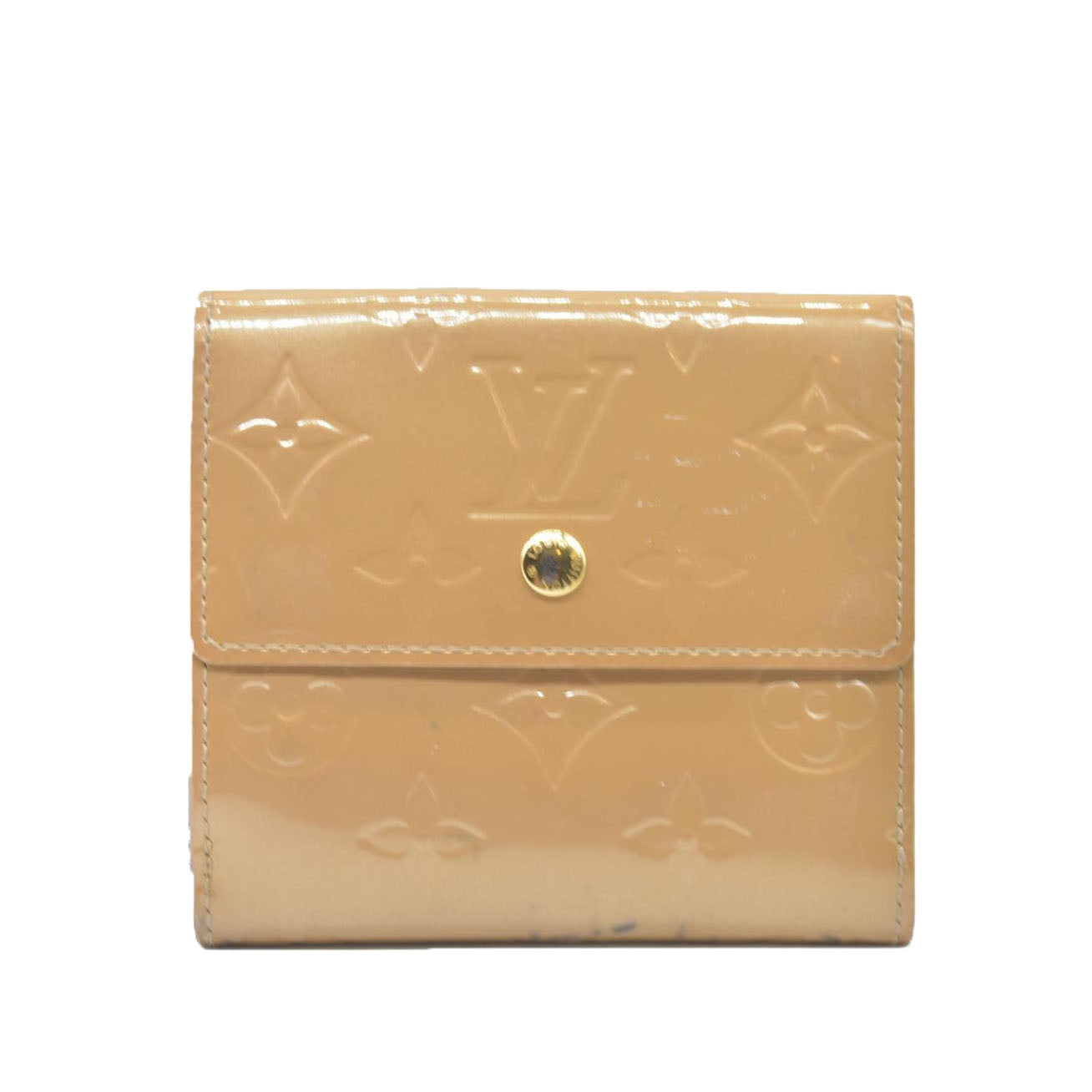 Louis Vuitton Monogram Vernis Porte Mannaie Billets Cartes Credit Wallet TH1016