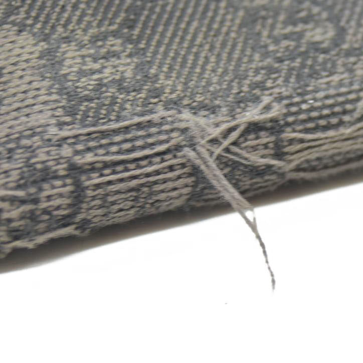 Gucci  Calfskin Denim Monogram French Flap Wallet