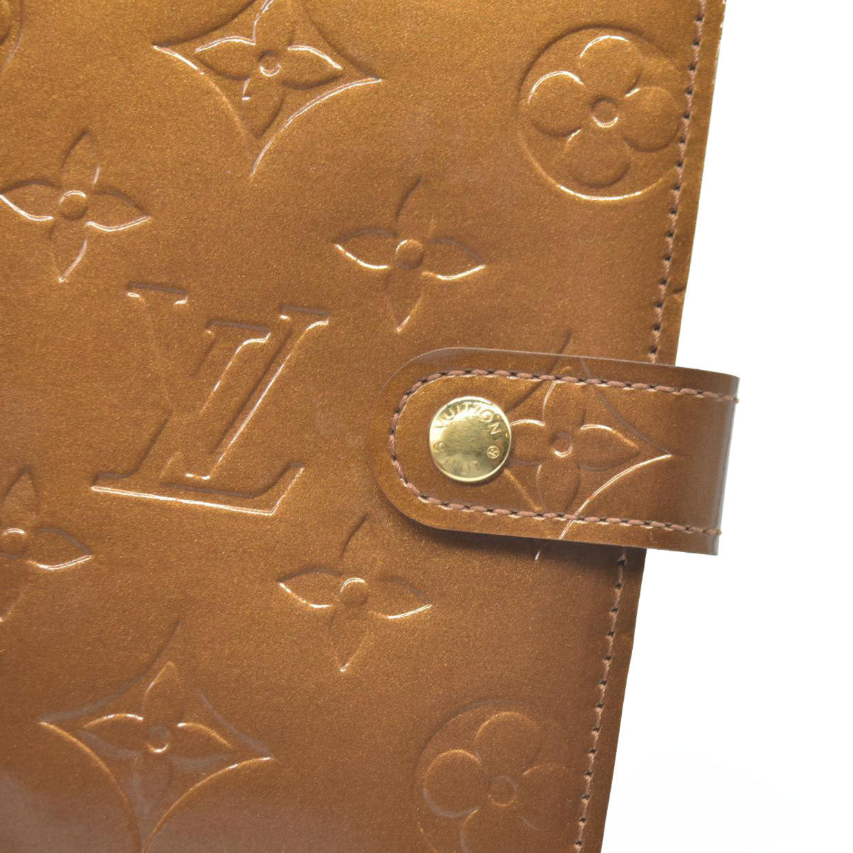 $505 LOUIS VUITTON Monogram Vernis Agenda PM Day Planner Notebook Cover