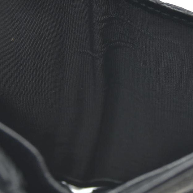 Gucci  Calfskin Denim Monogram French Flap Wallet