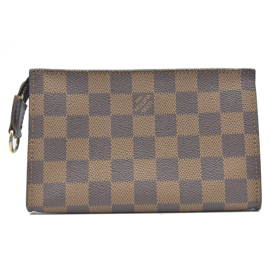 AUCTION $1290 Louis Vuitton Damier Ebene Accessories Pouch for Marais Toiletry Bag