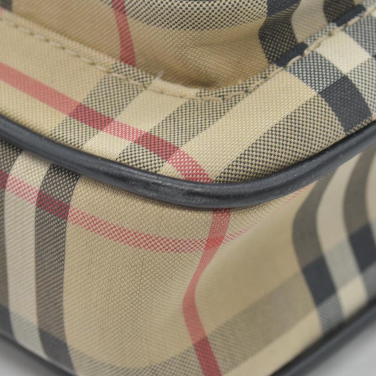 $960 Burberry Beige Vintage Check Fabric Paddy Crossbody Bag