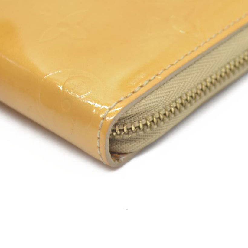 $545 Louis Vuitton Monogram Vernis Patent Leather Broom Zip Around Wallet BJ0051