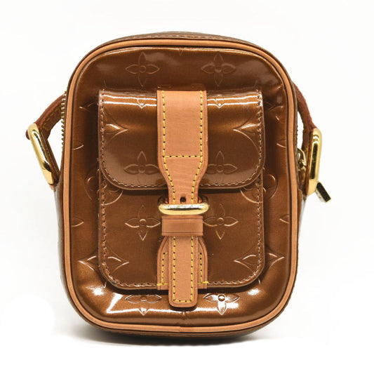 LOUIS VUITTON Vernis Christie PM Bronze