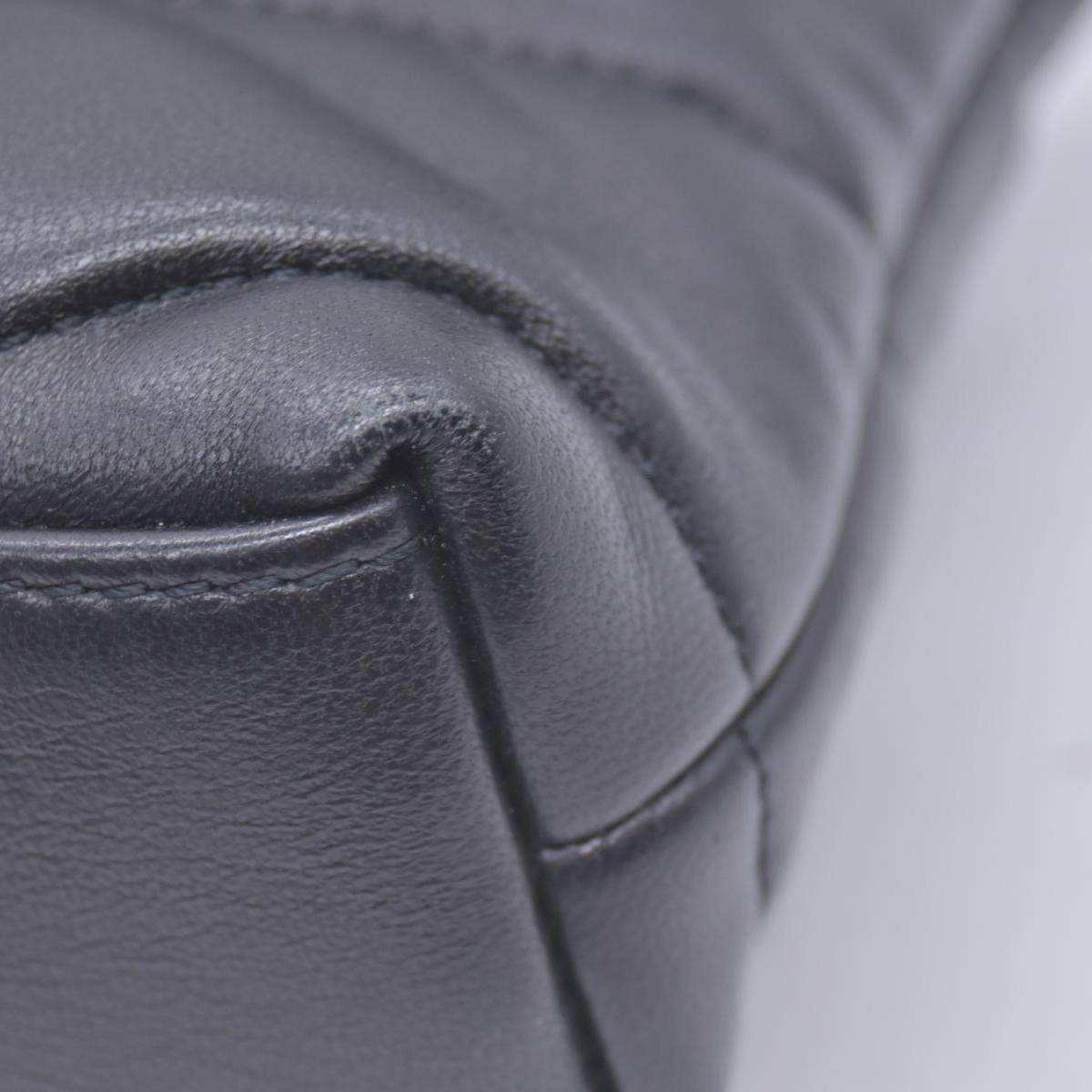 $850 SAINT LAURENT Black Quilted Leather Loulou Puffer Pouch CONSIGNMENT 10021500
