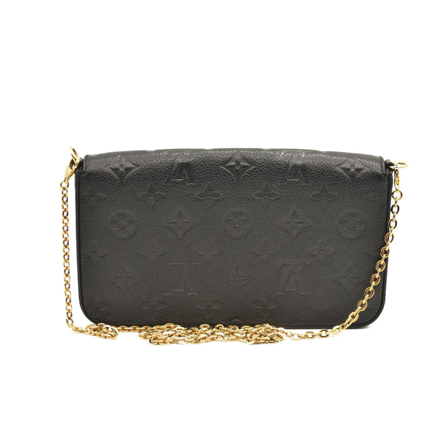 LOUIS VUITTON  Empreinte Pochette Felicie Chain Wallet Black