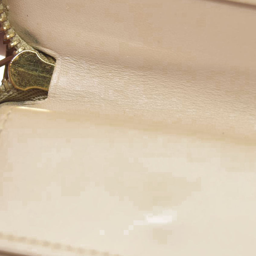 $490 Louis Vuitton Monogram Vernis Patent Leather Broom Zip Around Wallet BJ0959