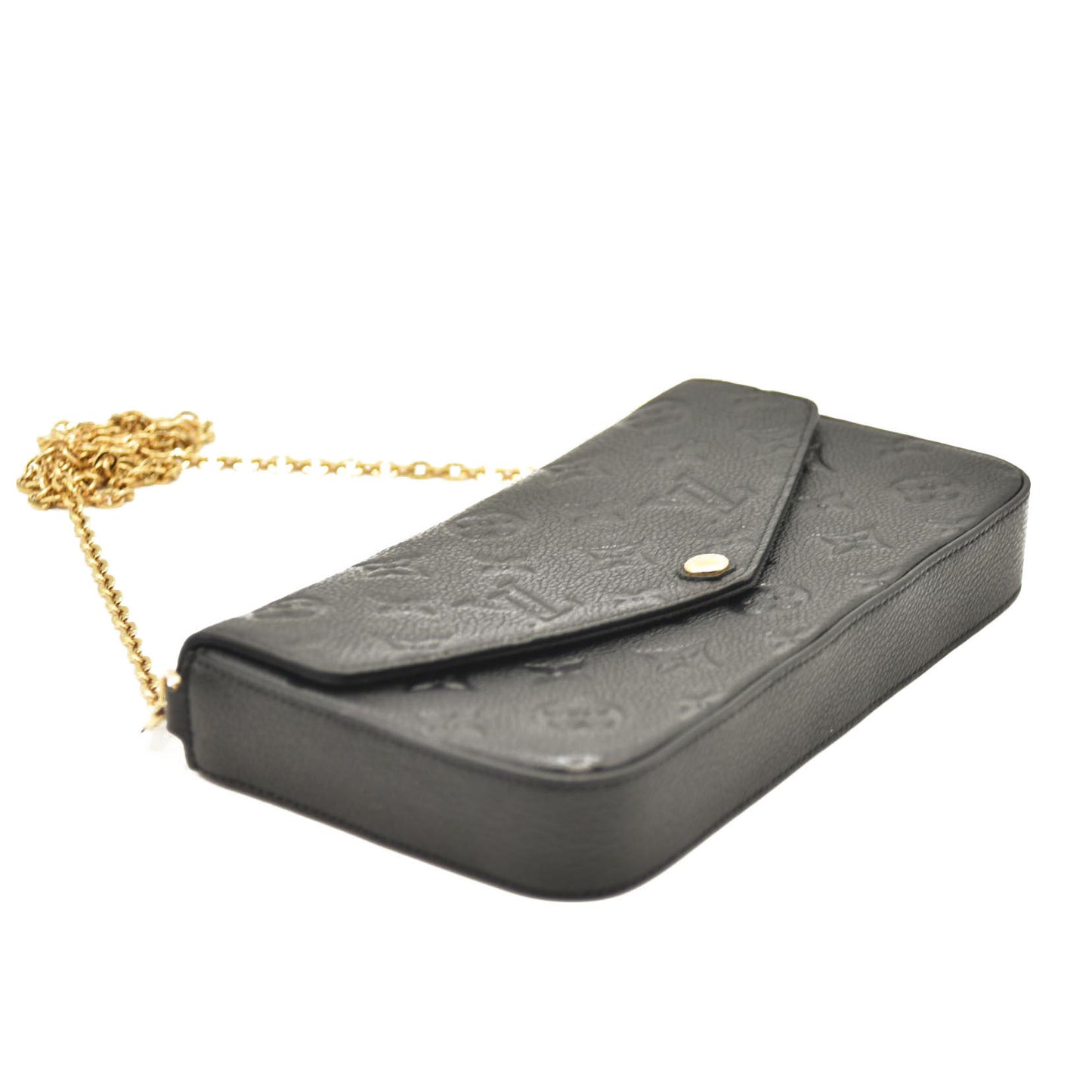 LOUIS VUITTON  Empreinte Pochette Felicie Chain Wallet Black