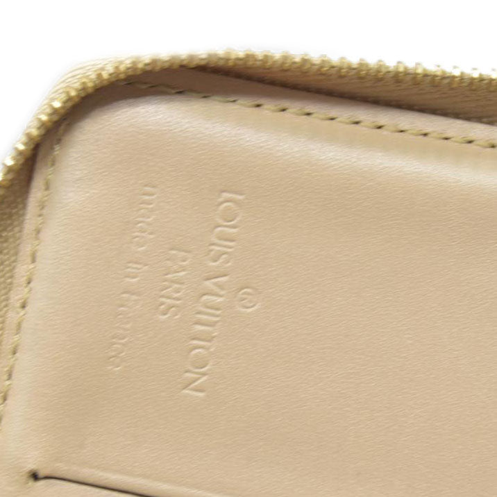 $490 Louis Vuitton Monogram Vernis Patent Leather Broom Zip Around Wallet BJ0959