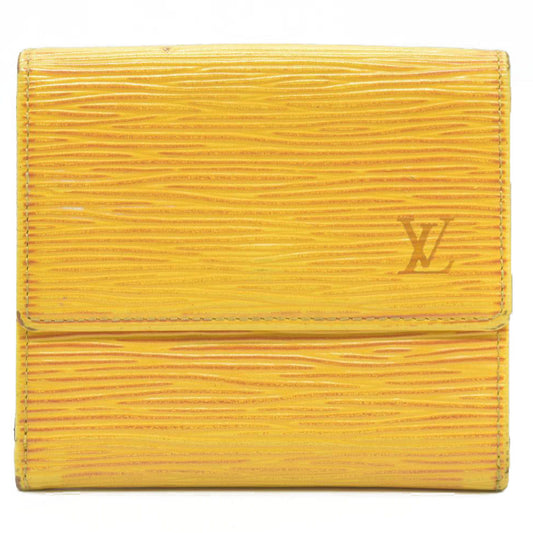 $695 1994 Louis Vuitton Epi Elise Trifold Wallet Yellow MI0934
