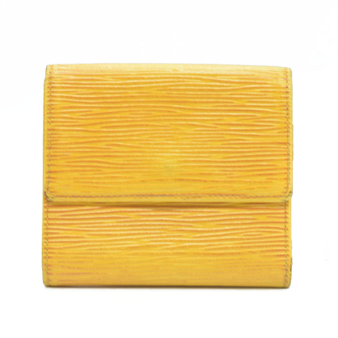 $695 1994 Louis Vuitton Epi Elise Trifold Wallet Yellow MI0934