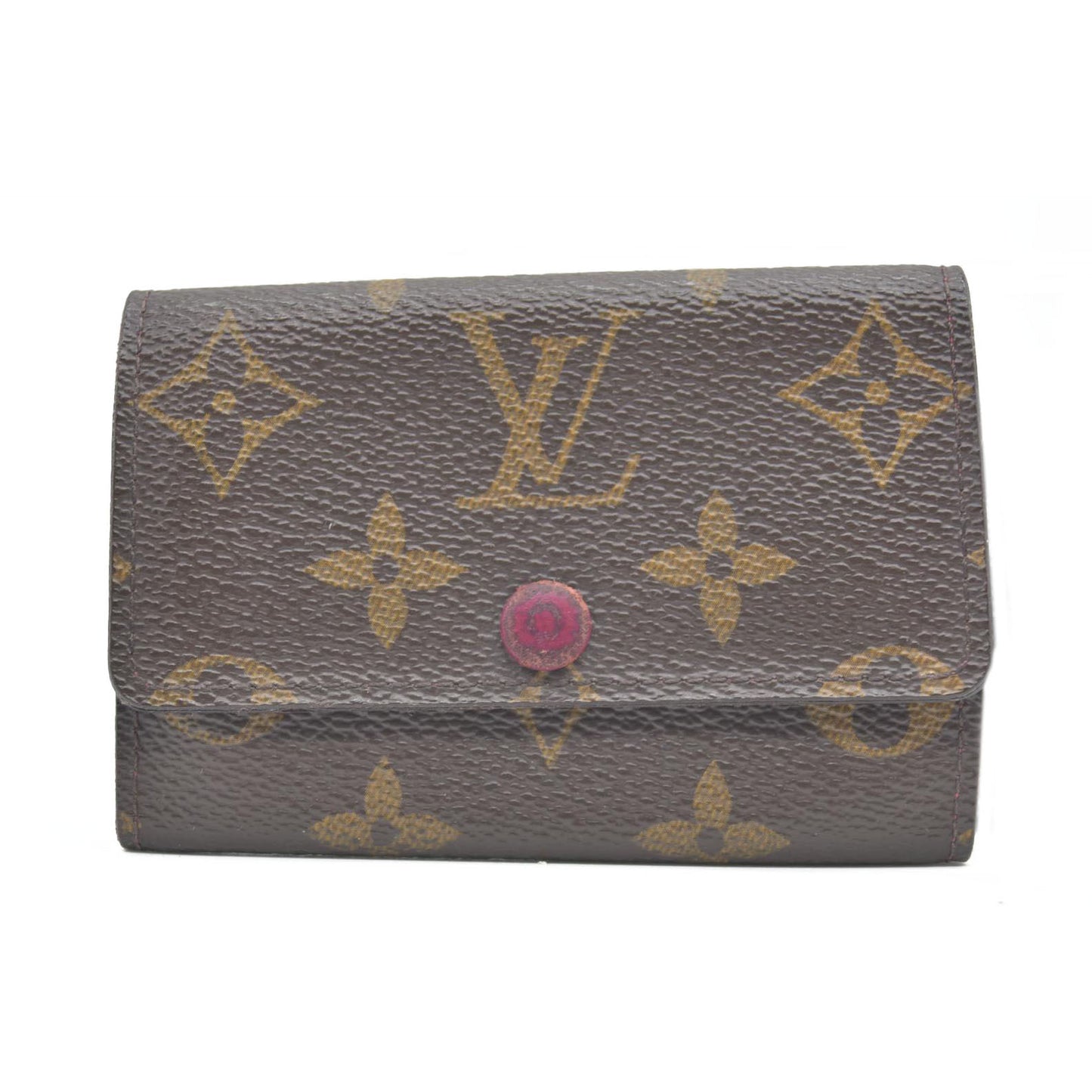 $345 LOUIS VUITTON Monogram Leather Multicles 6 Ring Key Case CT2154