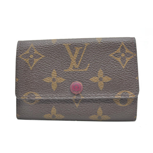 $345 LOUIS VUITTON Monogram Leather Multicles 6 Ring Key Case CT2154
