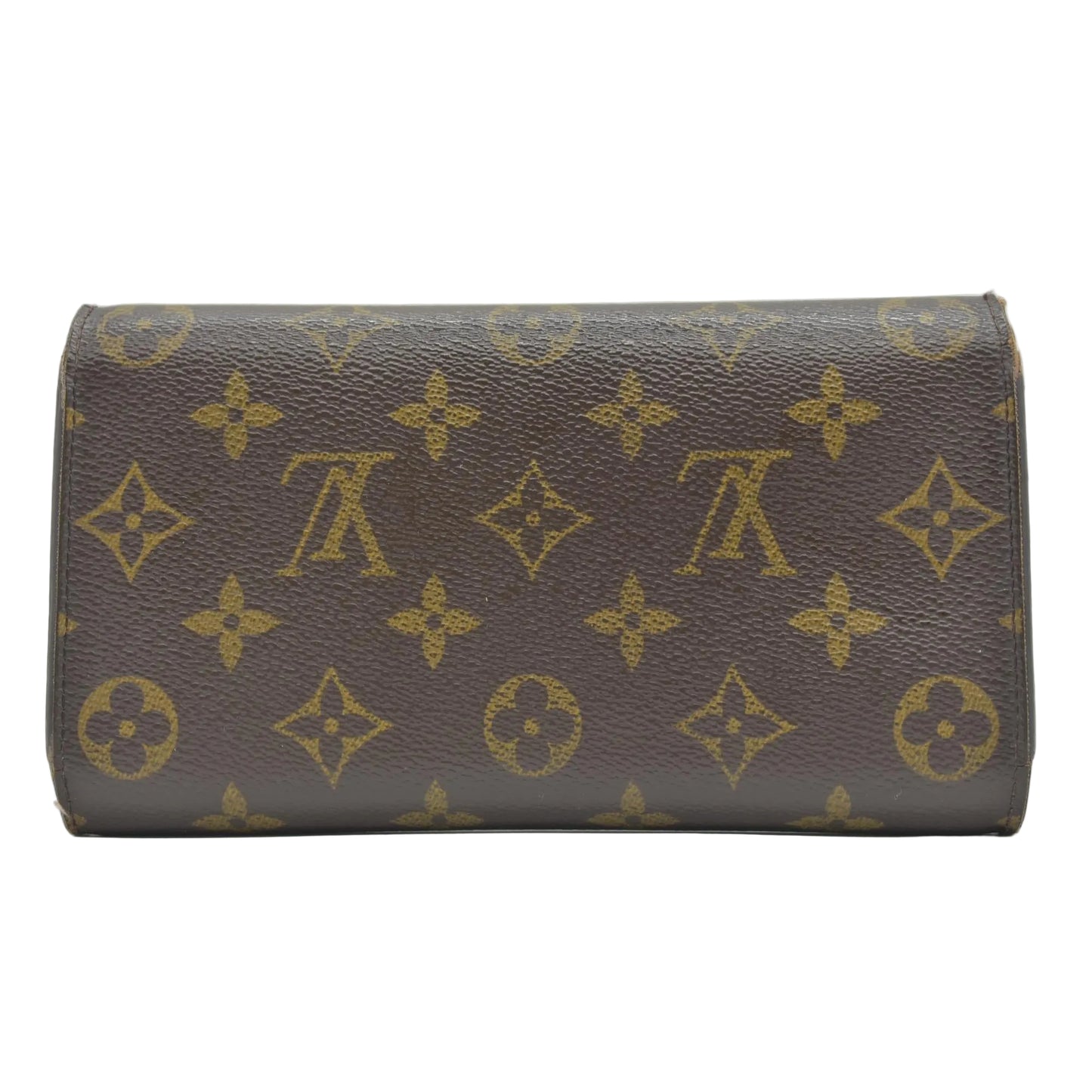 $770 2004 Louis Vuitton Monogram Porte Tresor International Trifold Long Wallet TH0014