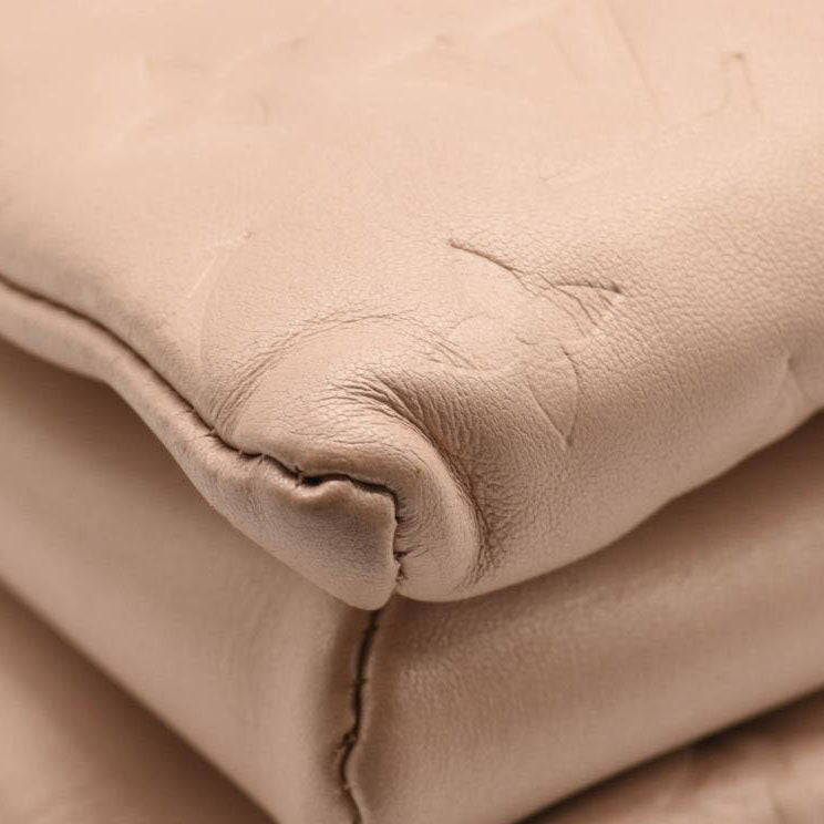 LOUIS VUITTON Lambskin Embossed Monogram Fall In Love Coussin PM Dragée Light Pink