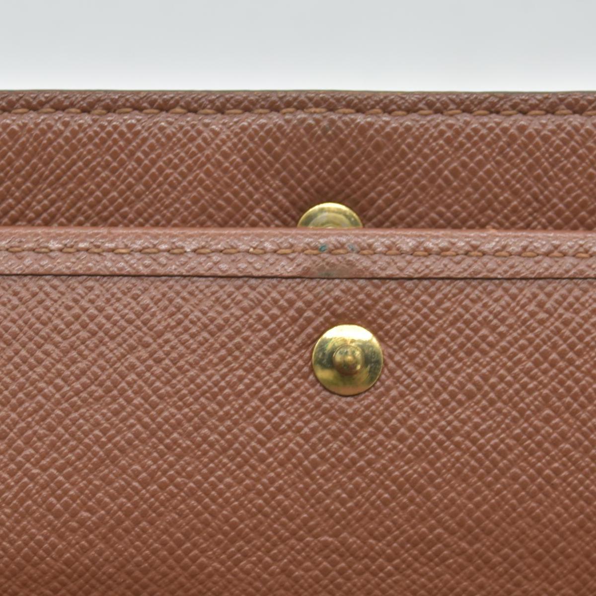 $770 2004 Louis Vuitton Monogram Porte Tresor International Trifold Long Wallet TH0014