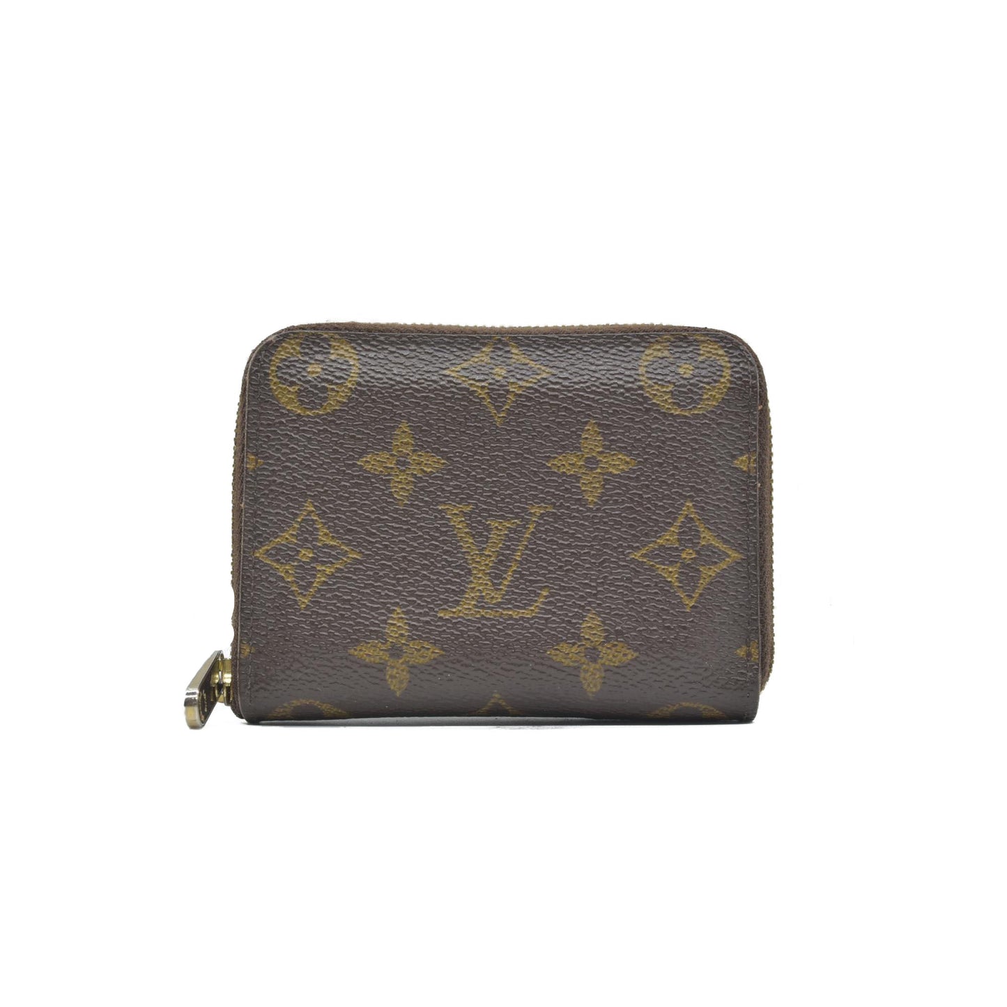 $550 2012 Louis Vuitton Monogram Zippy Coin Purse Wallet TS1152