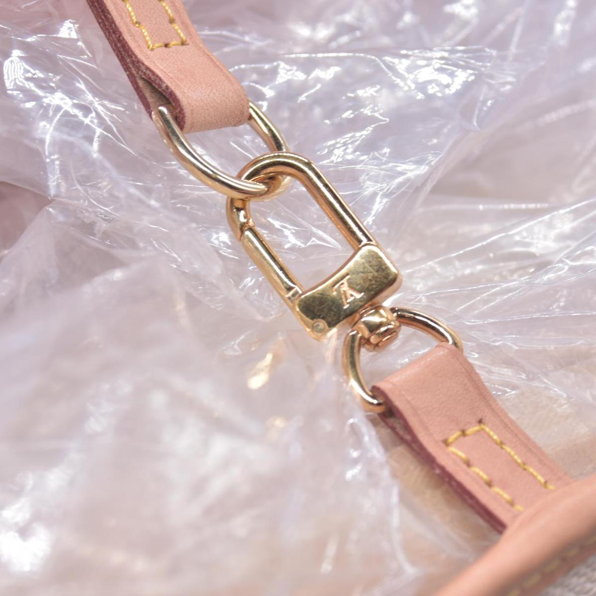 $2240 Louis Vuitton Damier Azur Neo Neverfull MM Rose Ballerine with Pouch RFID