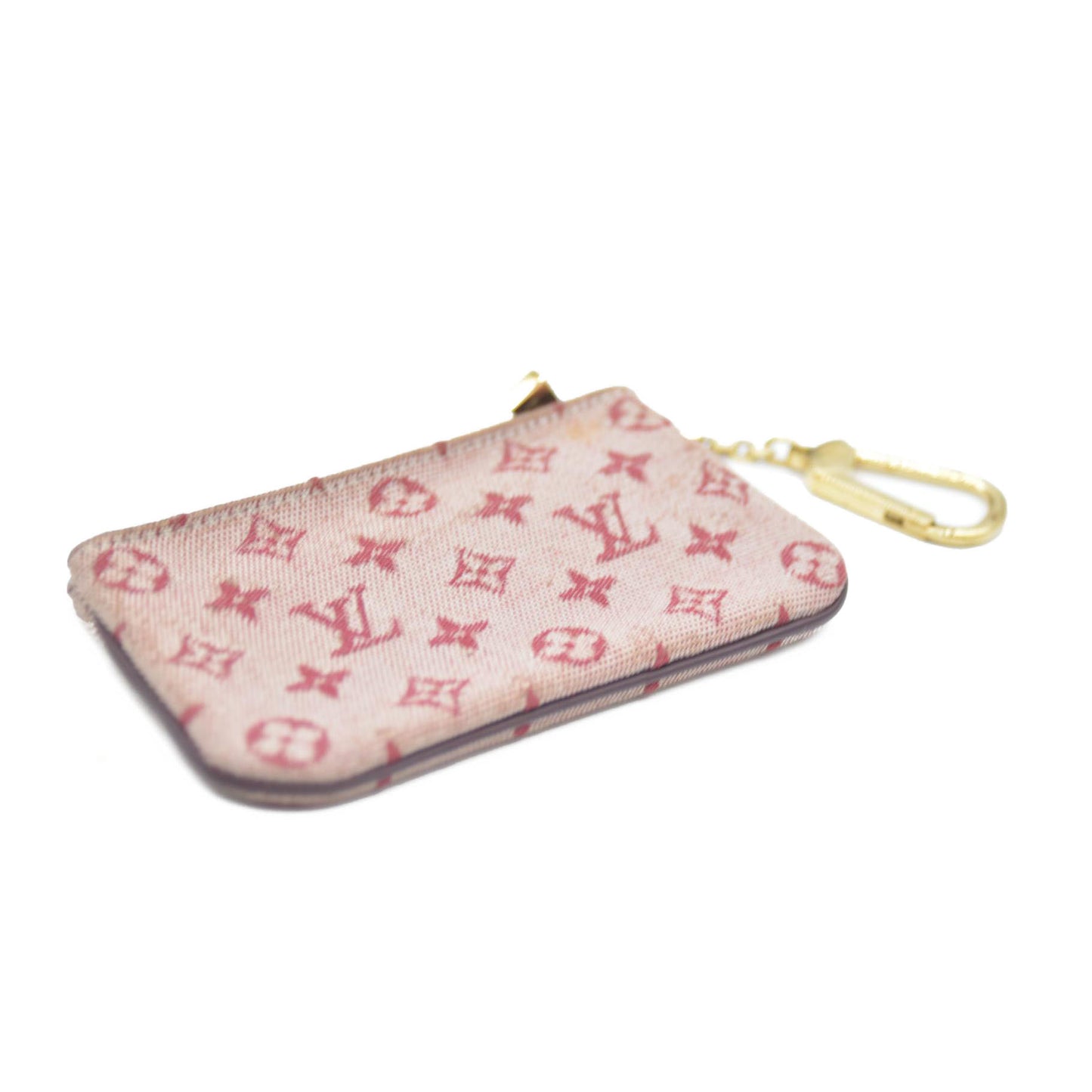 Louis Vuitton Monogram Mini Pochette Cles Wallet Coin Purse Pink