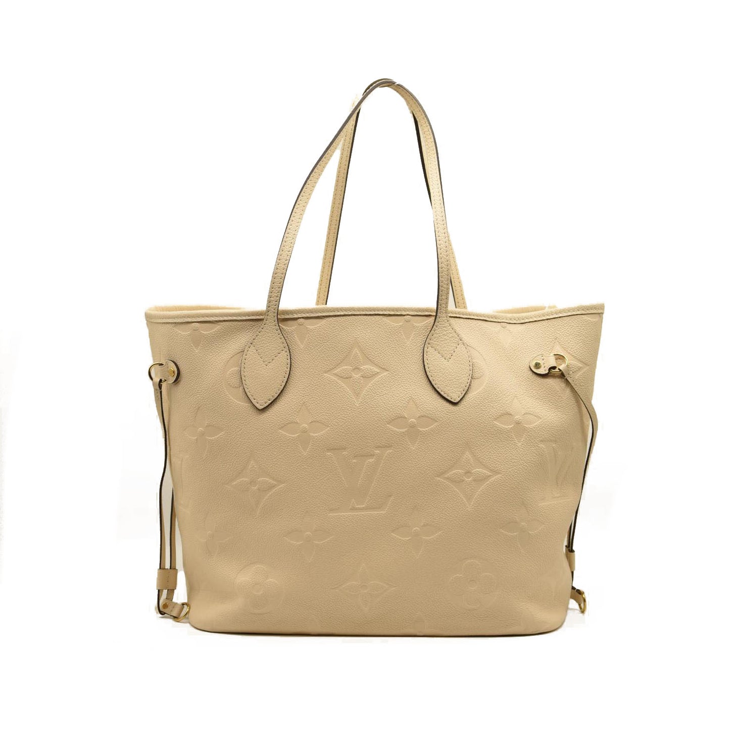LOUIS VUITTON Empreinte Monogram Giant Neverfull MM Cream