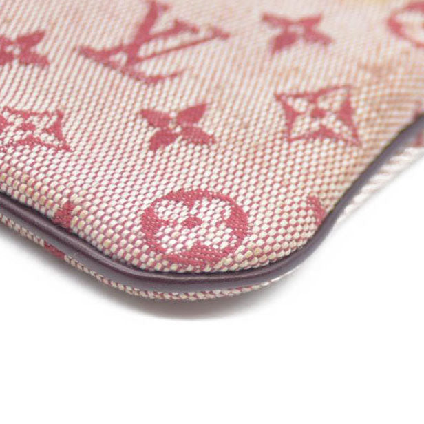 Louis Vuitton Monogram Mini Pochette Cles Wallet Coin Purse Pink