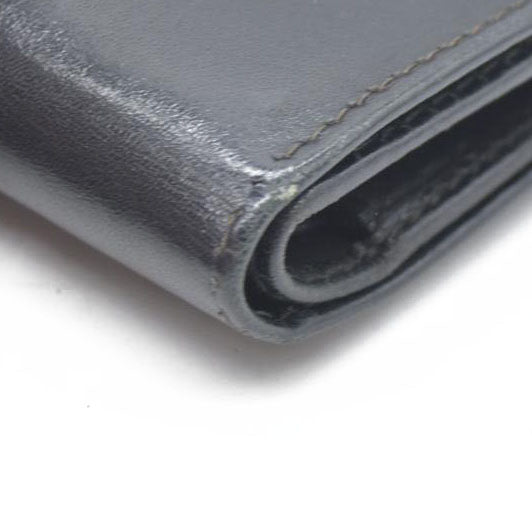 $450 Salvatore Ferragamo Vara Leather Bifold Wallet Black