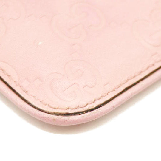 Gucci  Guccissima Signature Key Case Carmine Rose
