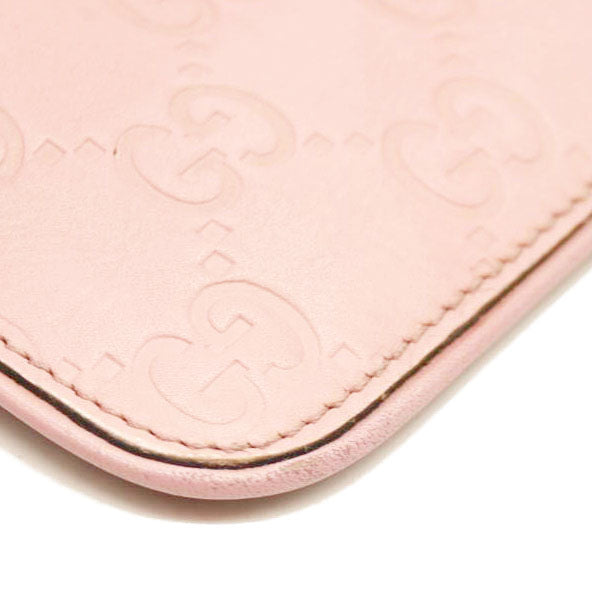 Gucci  Guccissima Signature Key Case Carmine Rose