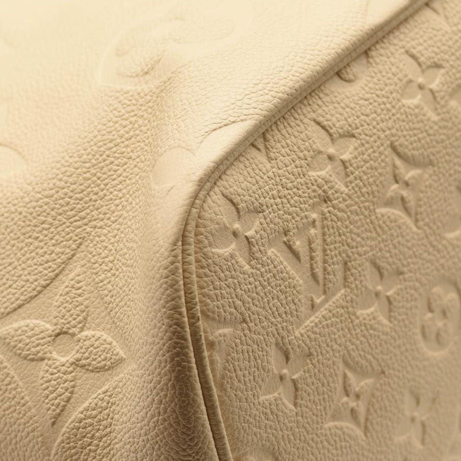 LOUIS VUITTON Empreinte Monogram Giant Neverfull MM Cream