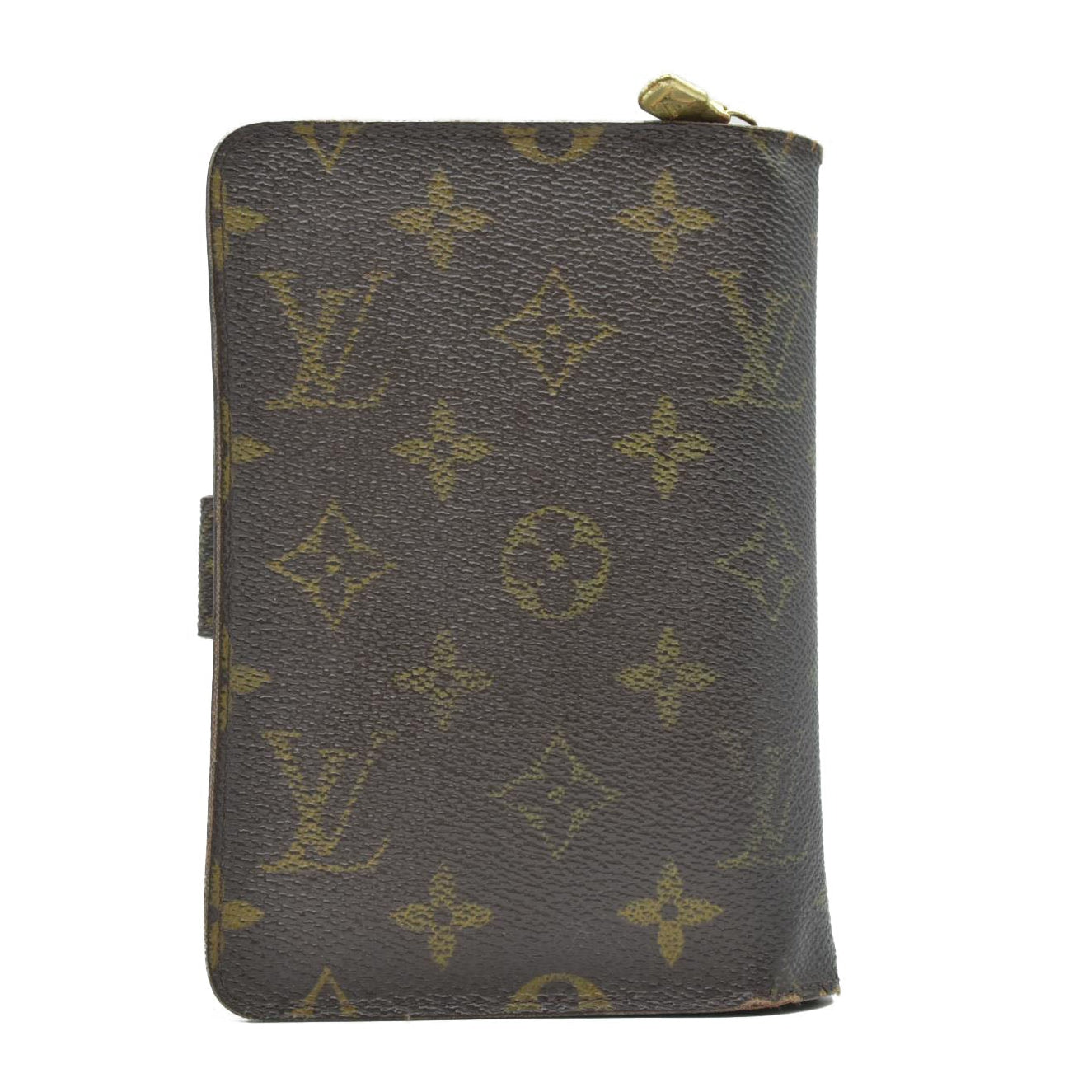 $795 2004 Louis Vuitton Monogram Porte Papier Zippe Wallet SP0044