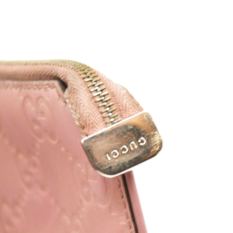 Gucci  Guccissima Signature Key Case Carmine Rose