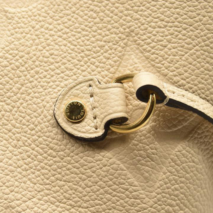 LOUIS VUITTON Empreinte Monogram Giant Neverfull MM Cream