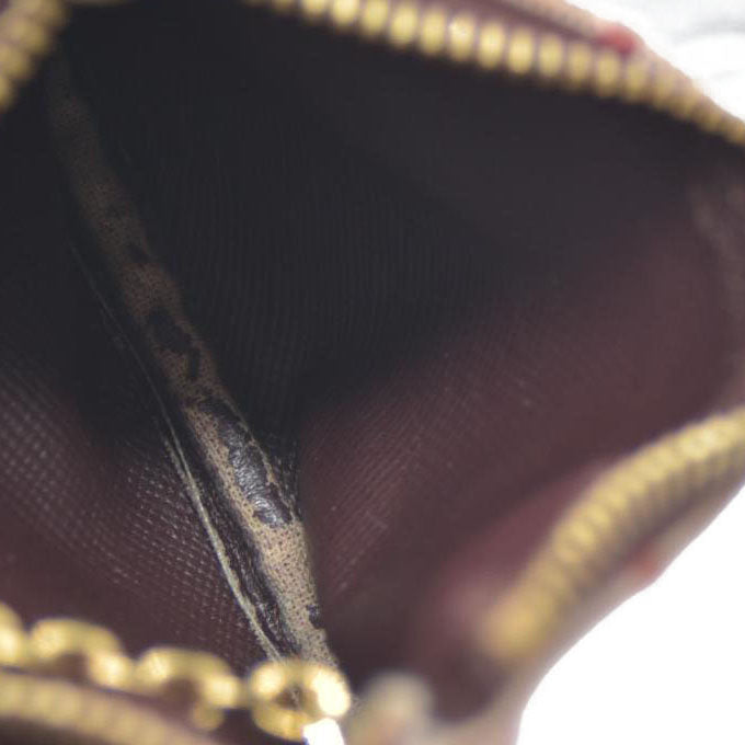 Louis Vuitton Monogram Mini Pochette Cles Wallet Coin Purse Pink