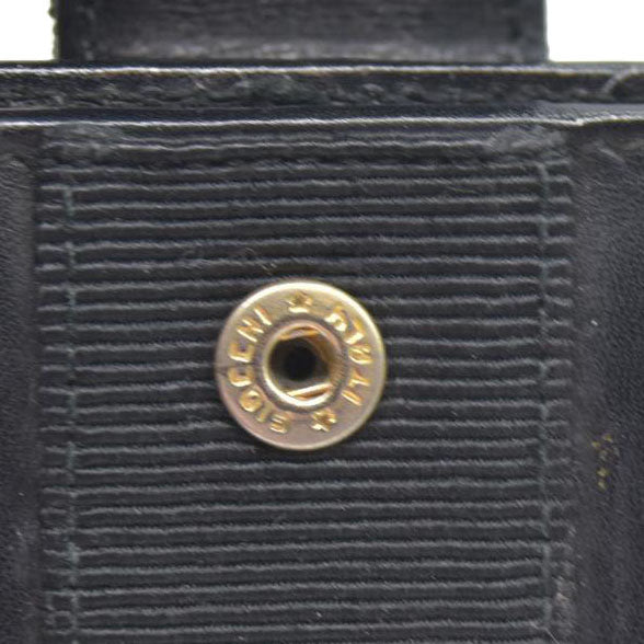 $450 Salvatore Ferragamo Vara Leather Bifold Wallet Black
