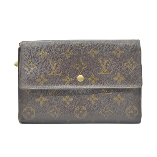 Louis Vuitton Monogram Pochette Passeport Trifold Wallet Brown CA0065