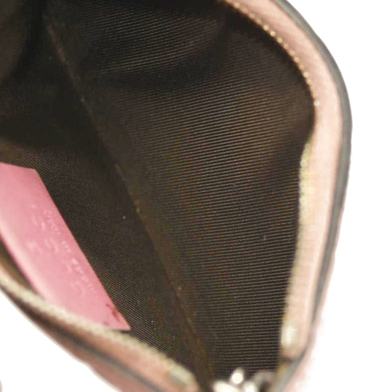 Gucci  Guccissima Signature Key Case Carmine Rose