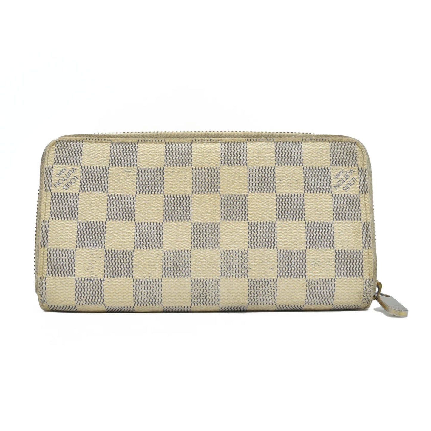 $915 2008 Louis Vuitton Damier Azur Zippy Wallet VI0088