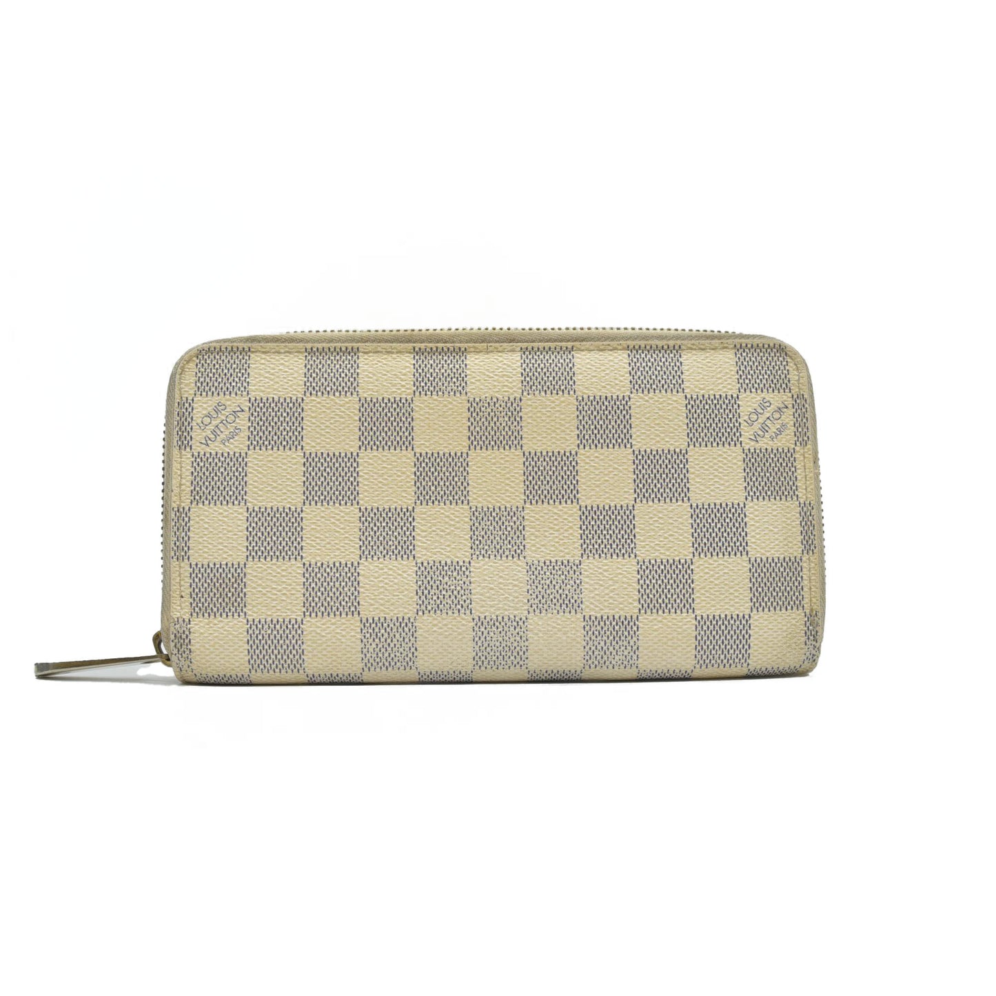 $915 2008 Louis Vuitton Damier Azur Zippy Wallet VI0088