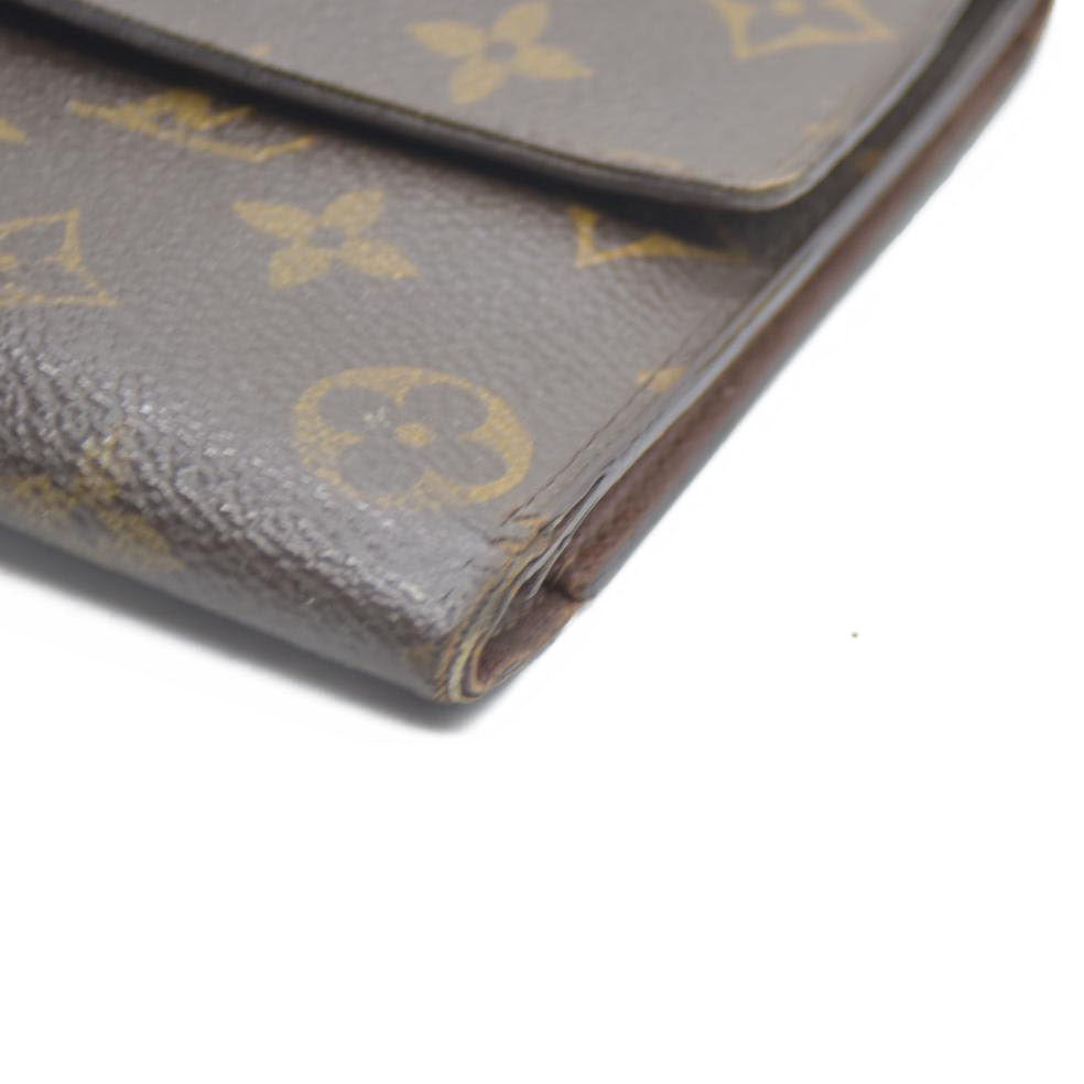 Louis Vuitton Monogram Pochette Passeport Trifold Wallet Brown CA0065