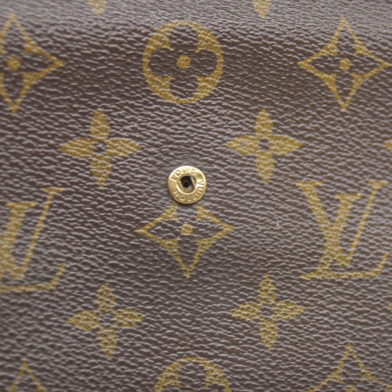 Louis Vuitton Monogram Pochette Passeport Trifold Wallet Brown CA0065