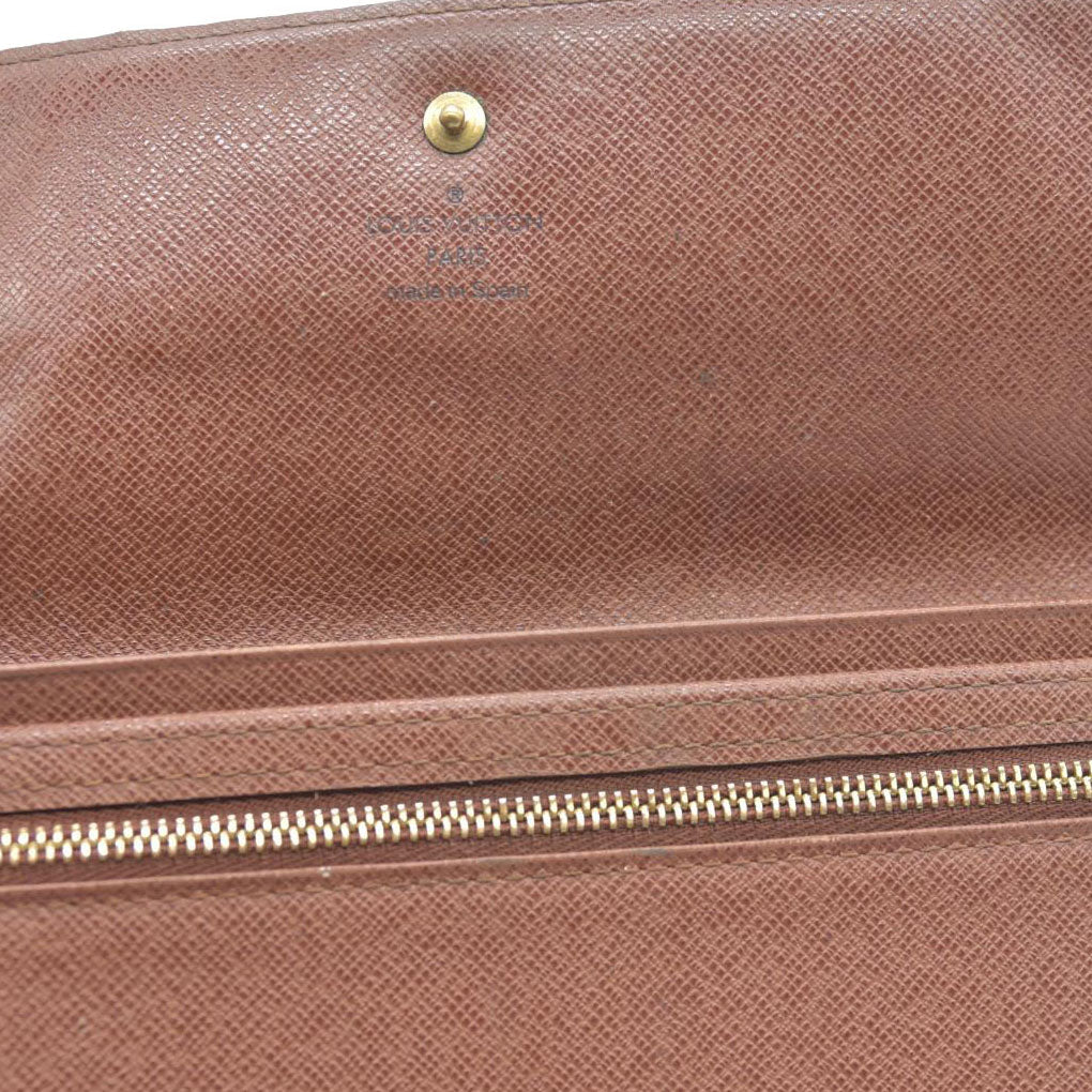 Louis Vuitton Monogram Pochette Passeport Trifold Wallet Brown CA0065
